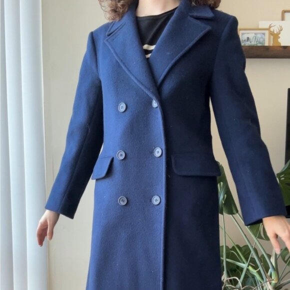 Pendleton 100% Virgin Wool Women’s Long Coat, Blue, Size 8 - Picture 12 of 15